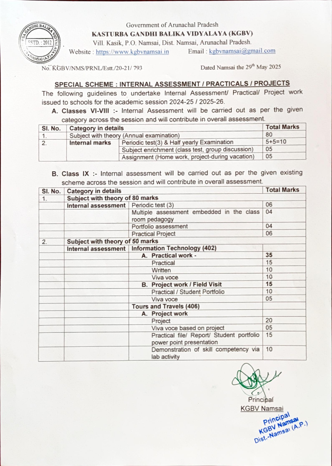 Academic Calender